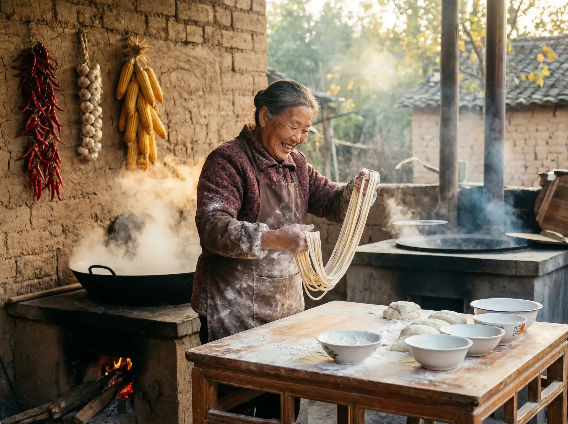 农家大嫂手擀面 - 4399高清完整版手机在线观看 乡村美食